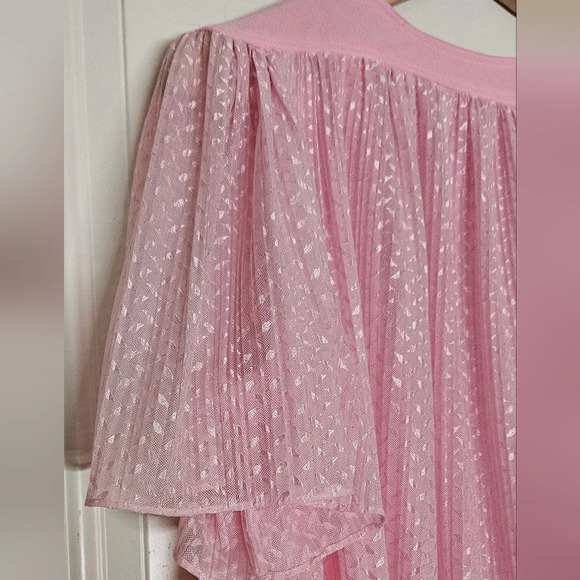 Rare Vintage Risa Ann New York pink lace ruffle Fairy dress size 14 - Picture 5 of 14